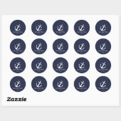 Custom Blue and White Nautical Stickers (Blatt)