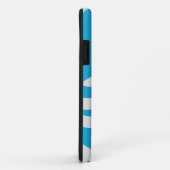 Custom Blue and White Swim Decal Phone Case (Hinten/Rechts)