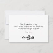 Custom Blue Anemone und Eucalyptus Dankeskarte (Rückseite)