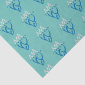 Custom Blue Aquamarin Abstrakt Iceberg Inspiration Seidenpapier (Detail)