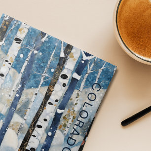 Custom Blue Aspen Forest Colorado Fliese