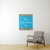 Custom Blue Background Birthday Party Foto Stand Wandteppich (Beispiel)