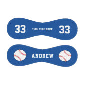 Custom Blue Baseball Ball mit Name Team Number (Paneele)