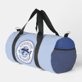Custom Blue Bass Fisherman Lake Fischen Duffle Bag (Rechte Ecke)
