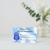 Custom Blue Bird Terminkarte (Stehend Vorderseite)