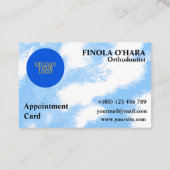 Custom Blue Bird Terminkarte (Rückseite)