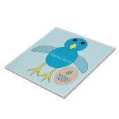 Custom Blue Birthday Boy Chick Bären Tile Fliese (Seite)