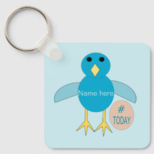 Custom Blue Birthday Boy Chick Custom Gastgeschenk Schlüsselanhänger