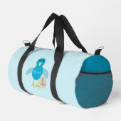 Custom Blue Birthday Boy Chick Duffle Bag (Rechte Ecke)