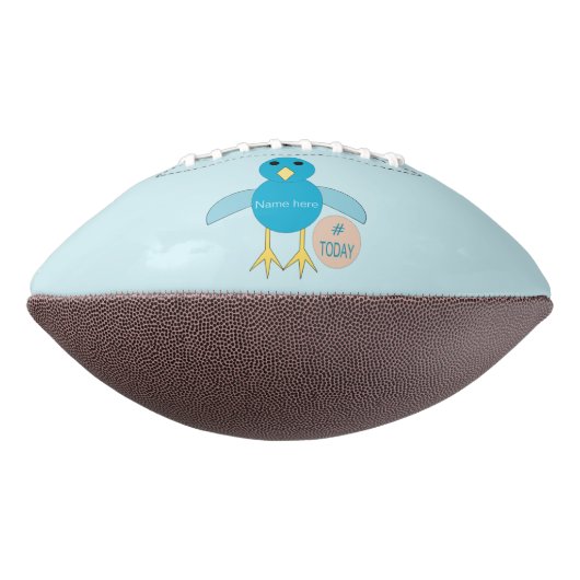 Custom Blue Birthday Boy Chick Football (Gedreht 270)