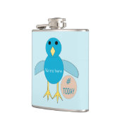 Custom Blue Birthday Boy Chick Hip Flask Flachmann (Links)