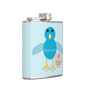 Custom Blue Birthday Boy Chick Hip Flask Flachmann (Rechts)
