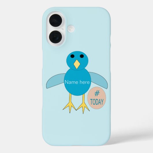 Custom Blue Birthday Boy Chick iPhone Case (Rückseite)