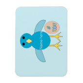 Custom Blue Birthday Boy Chick Magnet (Vertikal)