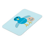 Custom Blue Birthday Boy Chick Magnet (Linke Seite)