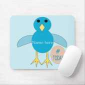 Custom Blue Birthday Boy Chick Mousepad (Mit Mouse)