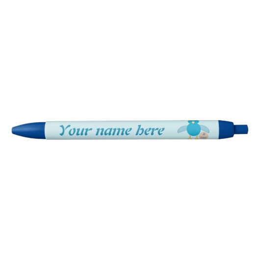 Custom Blue Birthday Boy Chick Pen Kugelschreiber (Vorderseite)