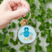 Custom Blue Birthday Boy Chick Schlüsselanhänger (Hand)