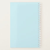 Custom Blue Birthday Boy Chick Wedding Planner Planer (Rückseite)