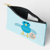 Custom Blue Birthday Boy Chick Zubehörtasche (Offen)