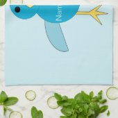 Custom Blue Birthday Boy Küchentuch (Gefaltet)