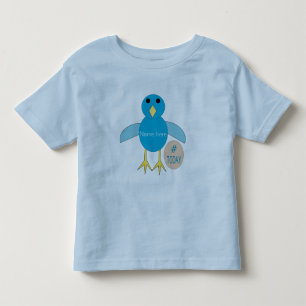 Custom Blue Birthday Boyl Chick T Shirt