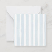 Custom Blue Bow Ballerina Girl Geschenkverpackung Mitteilungskarte (Rückseite)