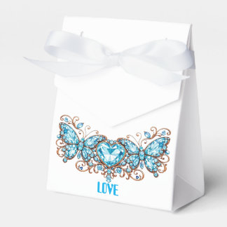 Custom Blue Butterflies Love Valentine Day Gift Geschenkschachtel