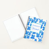 Custom Blue Butterfly Sketchbook Notizblock (Innenseite)