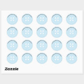 Custom | Blue Button Baby Showsticker Runder Aufkleber (Blatt)