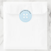 Custom | Blue Button Baby Showsticker Runder Aufkleber (Tasche)