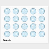 Custom | Blue Button Baby Showsticker Runder Aufkleber (Blatt)