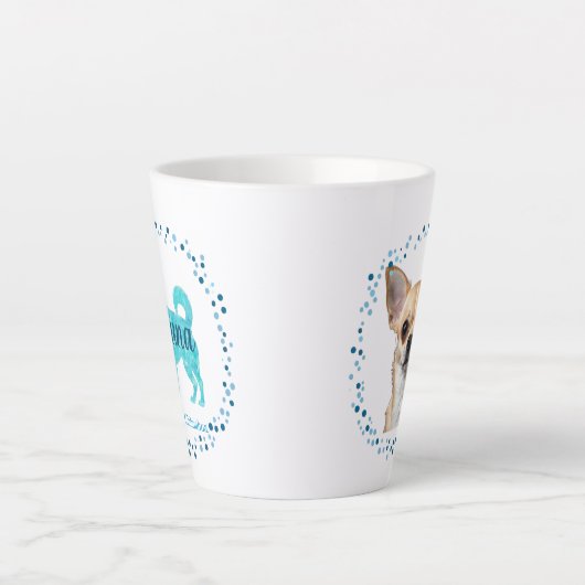 Custom Blue Chihuahua Mug Photo Personalized Milchtasse (Vorderseite)