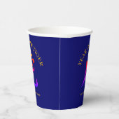 Custom Blue Chinesisch Neues Jahr des TIGER Pappbecher (Rechts)