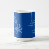 Custom Blue Crab Astrologischer Kaffee Tasse (Mittel)