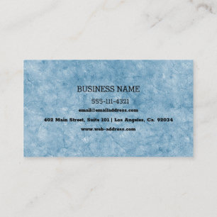 Custom Blue Cracked Texture Business Card Visitenkarte