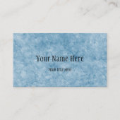 Custom Blue Cracked Texture Business Card Visitenkarte (Vorderseite)