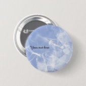 Custom blue crystal badge button (Vorne & Hinten)