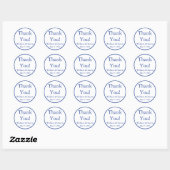 Custom Blue Danke Stickers und Bevorzugung von Lab (Blatt)