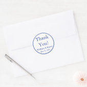 Custom Blue Danke Stickers und Bevorzugung von Lab (Umschlag)