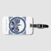 Custom Blue Delft Amsterdam Souvenir Gepäckanhänger (Vorderseite (Horizontal))