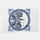 Custom Blue Delft Amsterdam Souvenir Geschirrtuch (Horizontal)