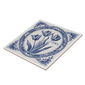Custom Blue Delft Fliese (Seite)