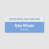 Custom Blue Dentist Namensschild (Vorderseite)