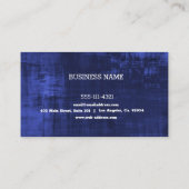 Custom Blue Fabric Visitenkarte (Rückseite)