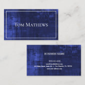 Custom Blue Fabric Visitenkarte (Vorne/Hinten)