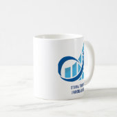 Custom Blue Finance Mug Kaffeetasse (VorderseiteRechts)