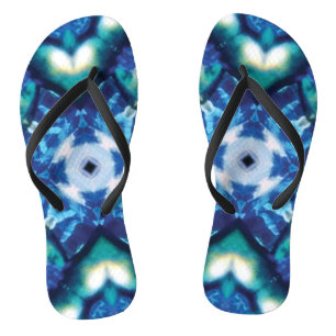 Custom Blue Flip Flops Badesandalen