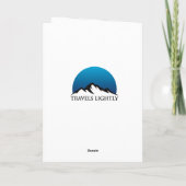 Custom Blue Floral Erholung Meilenstein Geschenk Karte (Rückseite)