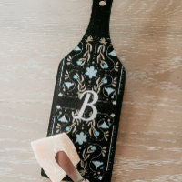 Custom Blue Floral Folk Art Charter